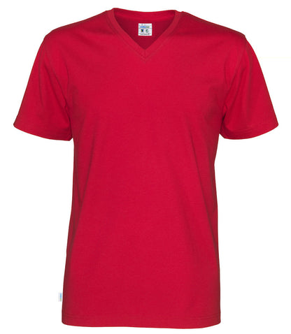 Cottover Mens Organic V Neck Tee Shirt. 100% Organic Cotton. 14 Colours. S-4XL - Tee Shirt - Logo Free Clothing