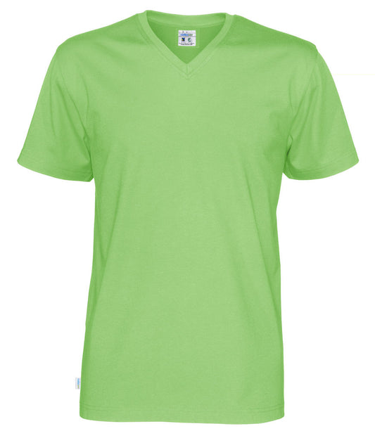 Cottover Mens Organic V Neck Tee Shirt. 100% Organic Cotton. 14 Colours. S-4XL - Tee Shirt - Logo Free Clothing