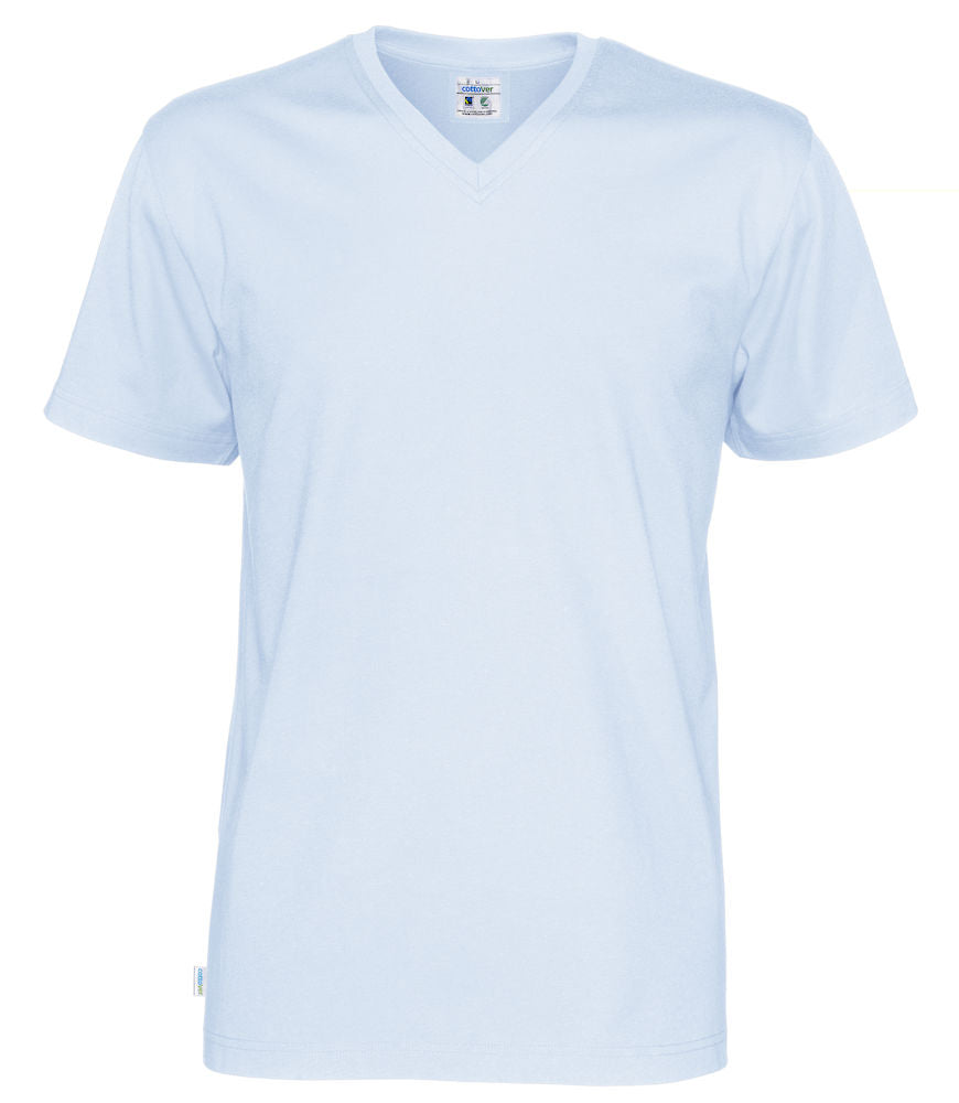 Organic Cotton V-Neck Mens T-Shirt | GOTS | Logo Free Clothing
