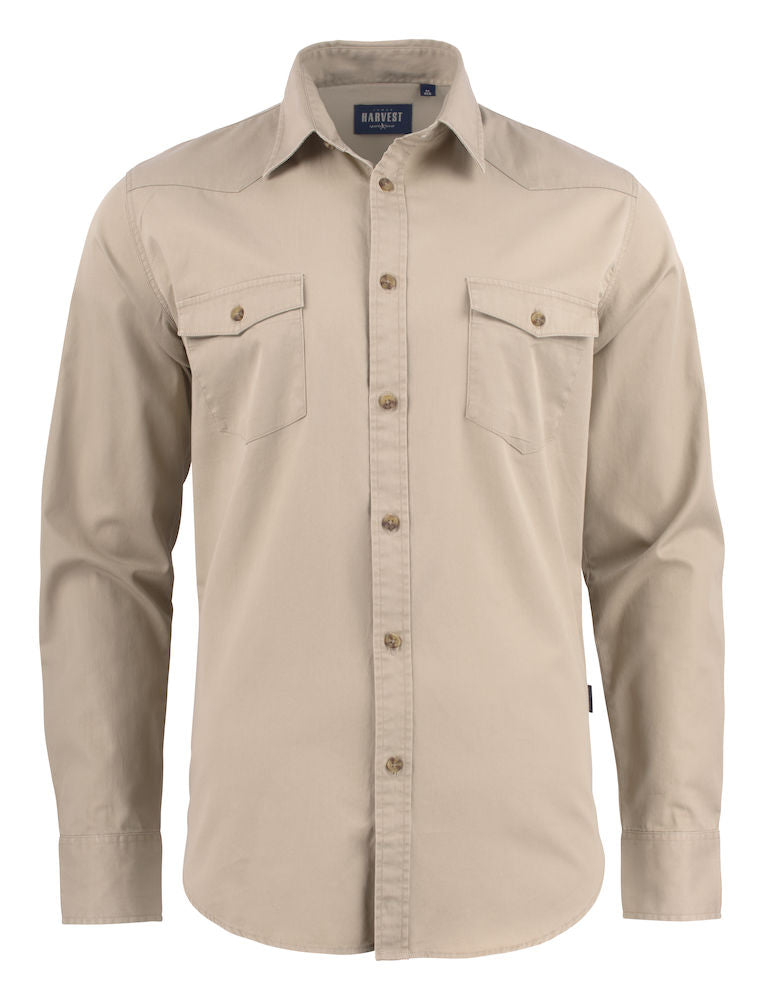 Mens Long Sleeve Shirt | Soft Cotton Twill | Logo Free Clothing