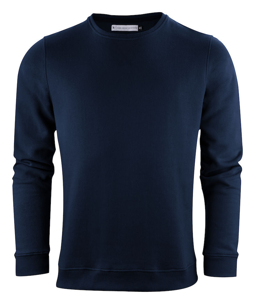 James Harvest Alder Mens Crewneck Eco-Sweater. Organic Cotton Mix. 3 Colours. S-3XL - Sweatshirt - Logo Free Clothing