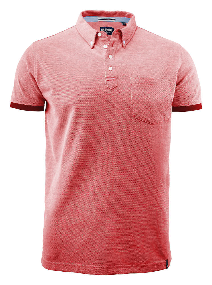 James Harvest Larkford Mens Polo Shirt. Heavy 250gsm Compact Weave. 5 Colours S-3XL - Polo Shirt - Logo Free Clothing