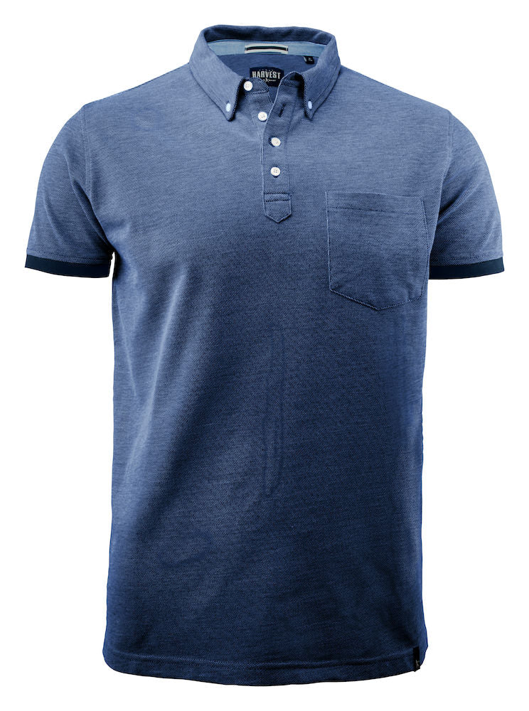 James Harvest Larkford Mens Polo Shirt. Heavy 250gsm Compact Weave. 5 Colours S-3XL - Polo Shirt - Logo Free Clothing