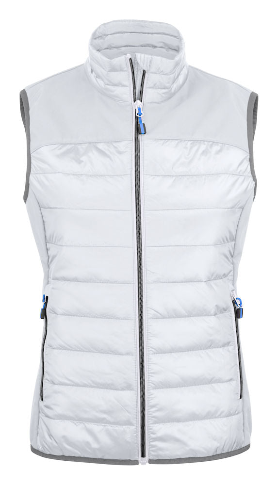 James Harvest Expedition Ladies Gilet. Lightweight Hybrid Quilted/Softshell. 7 Colours XS-2XL - Gilet - Logo Free Clothing