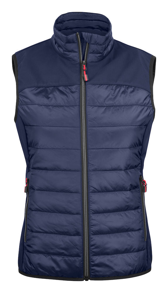 James Harvest Expedition Ladies Gilet. Lightweight Hybrid Quilted/Softshell. 7 Colours XS-2XL - Gilet - Logo Free Clothing