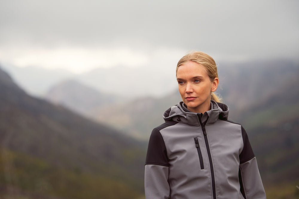 James Harvest- Ladies Prime Eco Softshell Jacket. XS-2XL. 100% Recycled Polyester - Summer Jacket - Logo Free Clothing