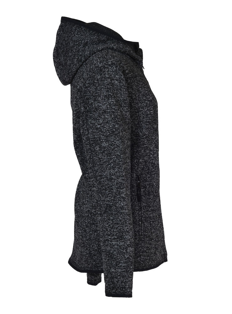 James Harvest Santa Ana- Ladies Heavyweight Hooded Fleece. Melange Colours. XS-2XL - Hoodie - Logo Free Clothing