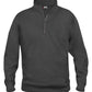 Clique Mens 1/4 Zip Sweatshirt- Quarter Zip Sweater. 14 Colours. XS-5XL - Sweatshirt - Logo Free Clothing