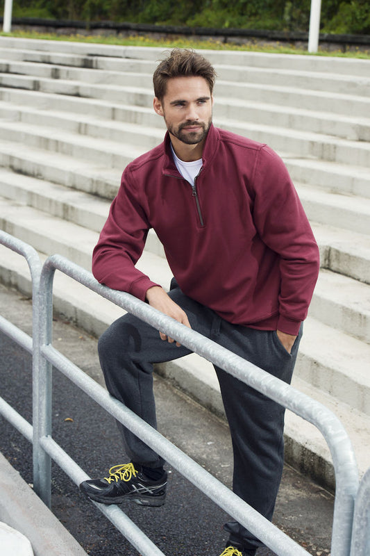 Clique Mens 1/4 Zip Sweatshirt- Quarter Zip Sweater. 14 Colours. XS-5XL - Sweatshirt - Logo Free Clothing