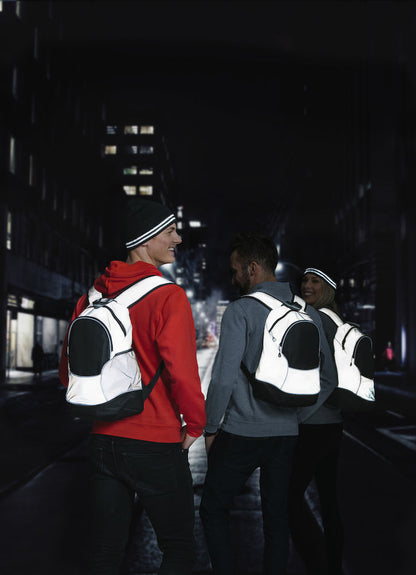Clique Reflective Back Pack. Day Pack- 250 Reflective Index - Bag - Logo Free Clothing
