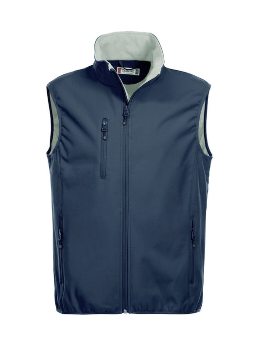 Clique Mens Softshell Gilet. Microfleece Lined- Waterproof 3000mm- 9 Colours-XS-5XL - Gilet - Logo Free Clothing