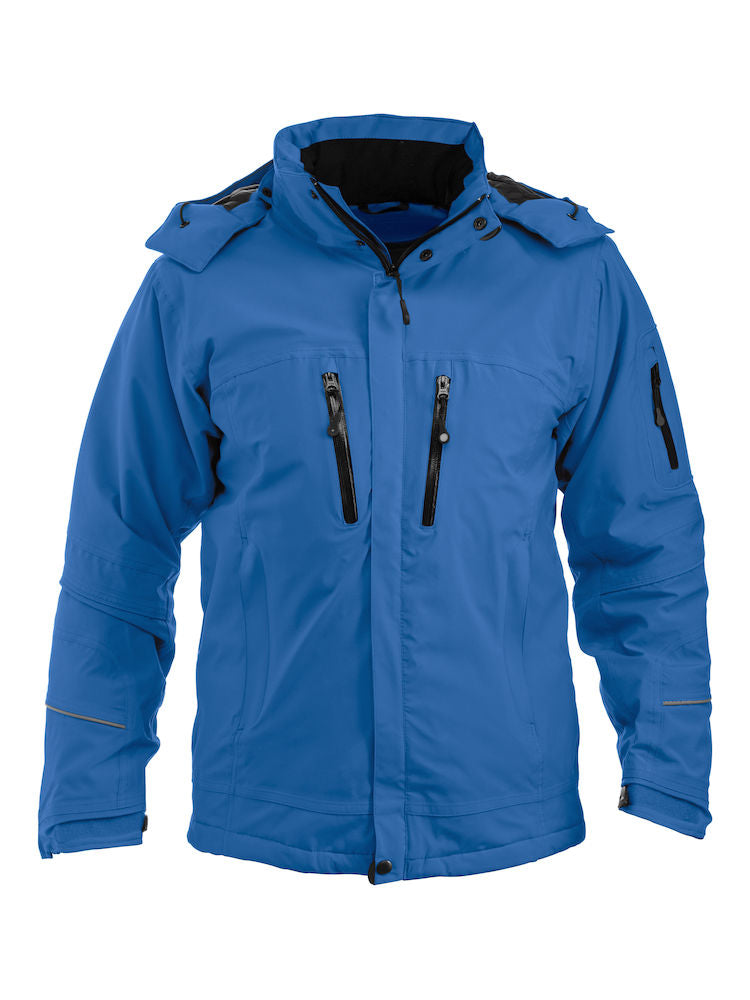 Clique Sanders Mens Padded Softshell Jacket, Removable Hood & Snow Lock, WP 5000mm. S-4XL - Winter Jacket - Logo Free Clothing