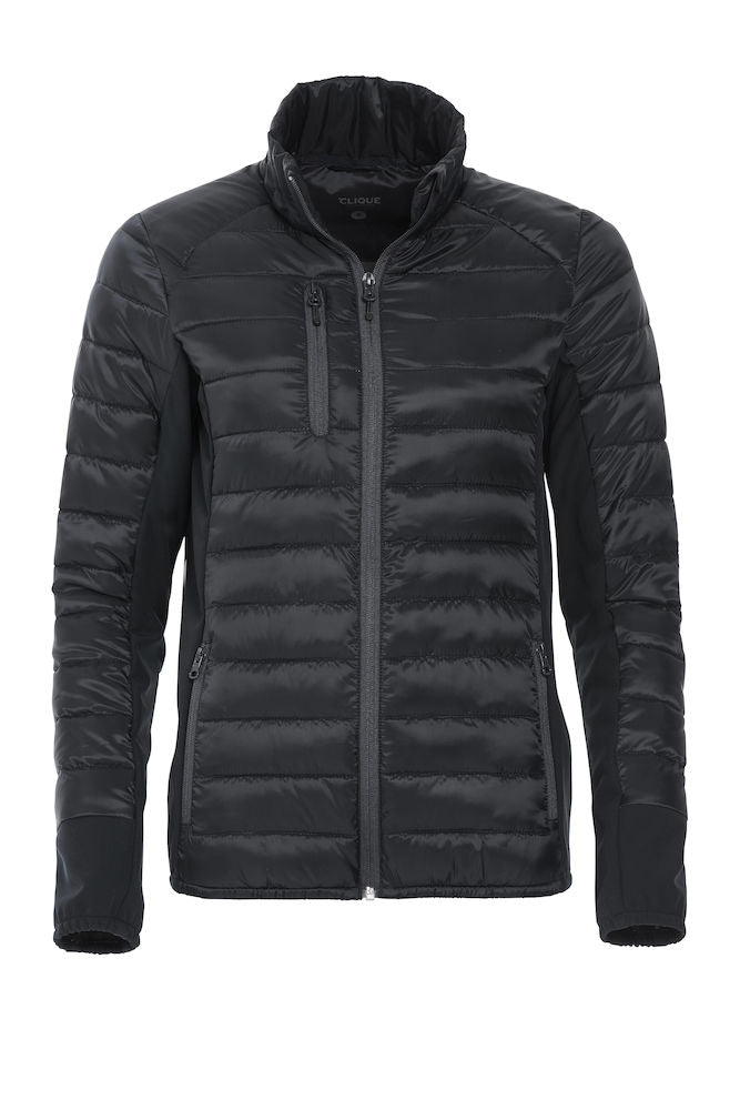 Clique Lemont Ladies Jacket.  Lightweight Quilted Jacket With Softshell Panel. XS-2XL - Summer Jacket - Logo Free Clothing