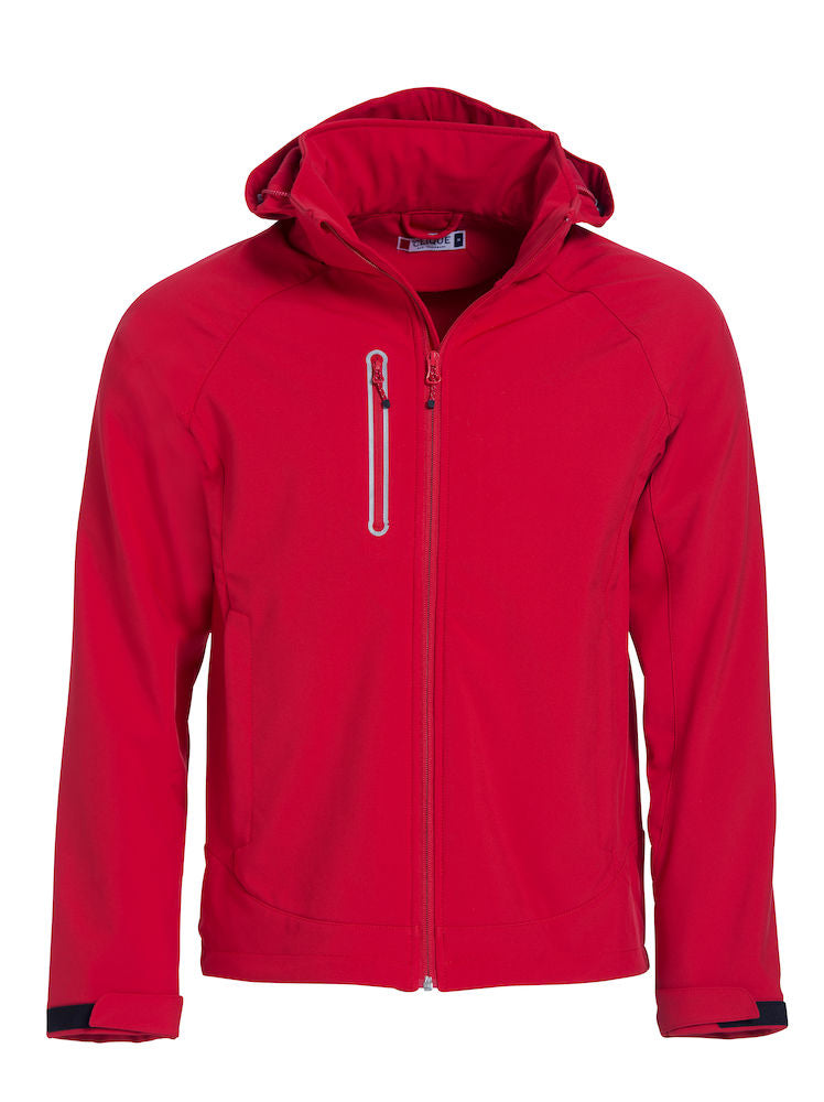 Clique Milford Mens Softshell Jacket. Detachable Hood 5 Colours. XS-4XL - Summer Jacket - Logo Free Clothing