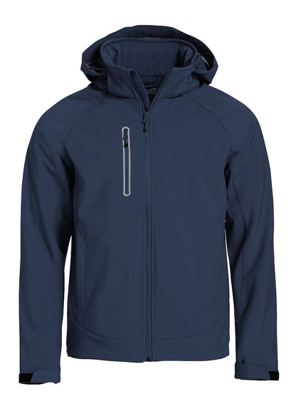 Clique Milford Mens Softshell Jacket. Detachable Hood 5 Colours. XS-4XL - Summer Jacket - Logo Free Clothing
