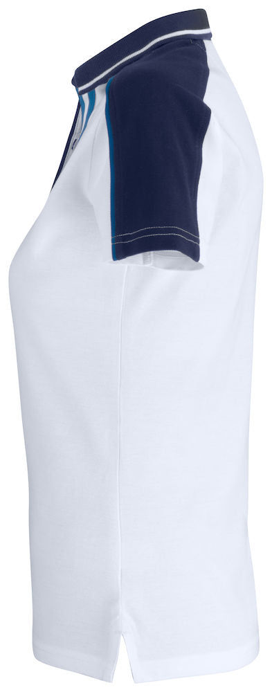 Clique Pittsford Ladies Polo Shirt. Maritime Style- Ring Spun in Pure Cotton. XS-2XL - Polo Shirt - Logo Free Clothing