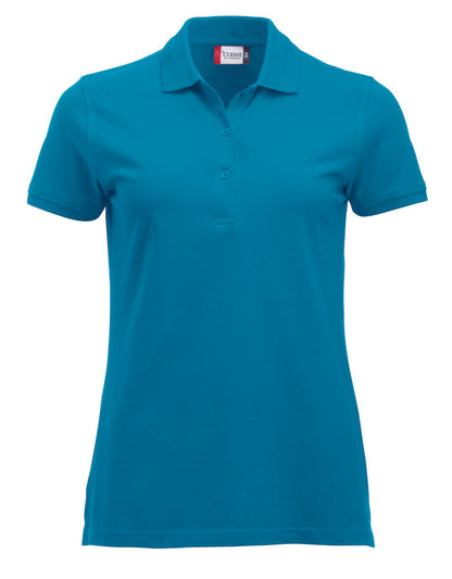 Clique Marion Ladies Short Sleeve Polo Shirt Medium Weight. 17 Colours. XS-2XL. - Polo Shirt - Logo Free Clothing